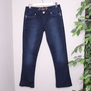 Seven7 Rocker Slim  Dark Wash Jeans 28